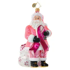 Glass^Christopher Radko Radko, Breast Cancer Santa, 1018961
