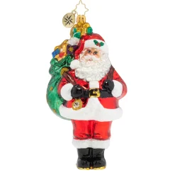 Glass^Christopher Radko Radko Carrying A Heavy Load Ornament, 1020049,