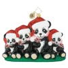 Christopher Radko Radko, Holiday Panda Portrait, 1019231 Fashion