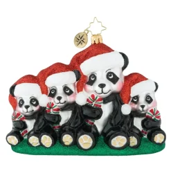 Christopher Radko Radko, Holiday Panda Portrait, 1019231 Fashion