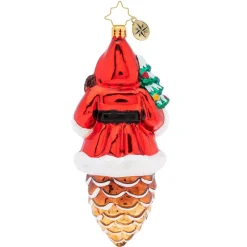 Glass^Christopher Radko Radko, Pine Cone Claus Ornament, 1019541