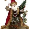 Santas^Mark Roberts Santa Down The Chimney By