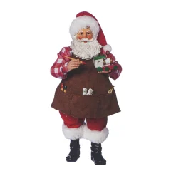 Clothtique/Fabriche Santas^Roman Santa In Charming Traditional Outfits , 3 Asst, 133848,
