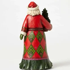 Santas^Enesco Santa With Evergreen