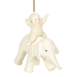 Department 56 Sb, Peaceful Kingdom Elephant Ornament, 6005796, Snowbaby Flash Sale