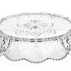 Godinger Shell Crystal Cake Plateau Sale