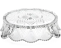 Godinger Shell Crystal Cake Plateau Sale