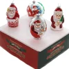 Glass^Shiny Brite , Hs Santa Figures Glass, Holiday Splendor, 4027719