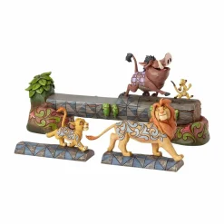 Resin^Enesco Simba Timon And Pumbaa From The Lion King