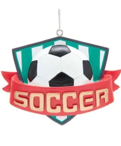 Resin^Kurt S Adler Soccer Ornament, A1983, Kurt Adler