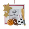 Resin^Kurt S Adler Sports Picture Frame Ornament Personalized, C6550