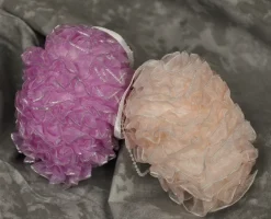 Easter^Robert Moore and Company, Inc Styro Cloth Eggs With Ruffles