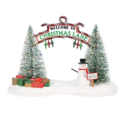 Department 56 Sv, A Festive Christmas Gate, 6007268, Snow Village Online