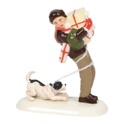 Department 56 Sv, Norman Rockwell's "Christmas Packages", 6000648, Snow Village Flash Sale