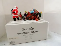 Department 56 Sv, Santa Comes To Town 1996, Snow Village, 56.54862 Cheap