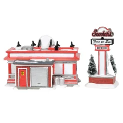 Department 56 Sv, Scooter's Diner, 6007793, Snow Village Sale