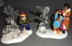 Department 56 Sv, Snow Carnival Ice Sculptures Set Of 2, Snow Village, 56.54868 Online