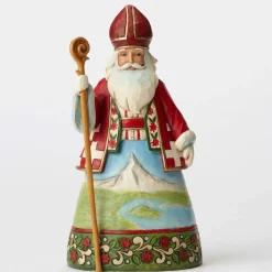 Resin^Enesco Swiss Santa Santa Around The World