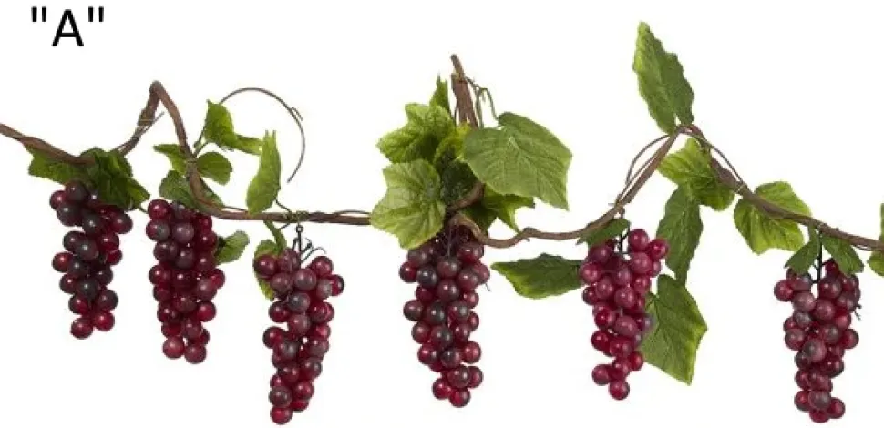 Garlands (Tree)^Kurt S Adler Thick Grape Vine Garland 2 Asst, D1745