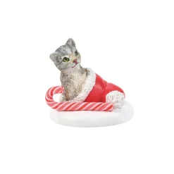 Department 56 Va, Candy Cane Kitten Surprise, 6007672, Best Sale