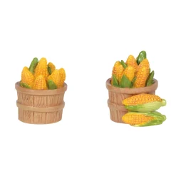 Halloween General^Department 56 Va, Harvest Collection, Baskets Of Corn, 6006812,
