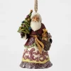Santas^Enesco Victorian Santa With Tree Ornament