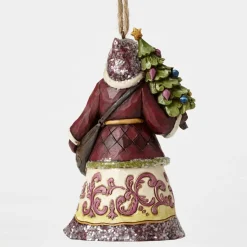 Santas^Enesco Victorian Santa With Tree Ornament
