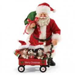 Resin^Department 56 Waggin, Santa With Pups