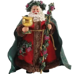 Clothtique/Fabriche Santas^Department 56 Wassail Santa With Chalice, 6003420, Possible Dreams