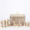 Enesco White Woodland 8 Pc Nativity Clearance