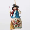 Enesco Wonderland Snowman/Broom Ornament Discount