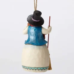 Enesco Wonderland Snowman/Broom Ornament Discount