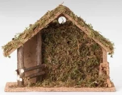 Fontanini Wooden Stable, 50564, , Discount