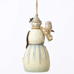 Resin^Enesco Woodland Snowman Ornament